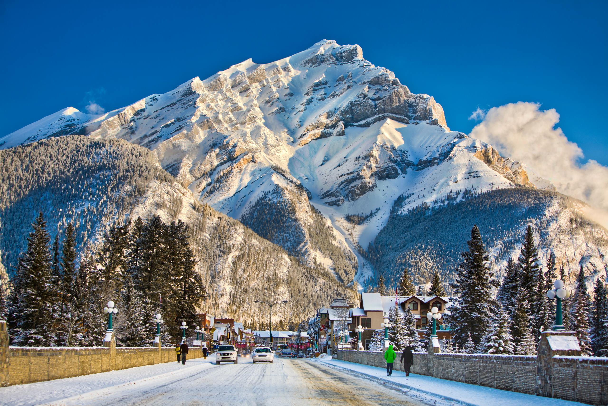 The iconic Banff Avenue