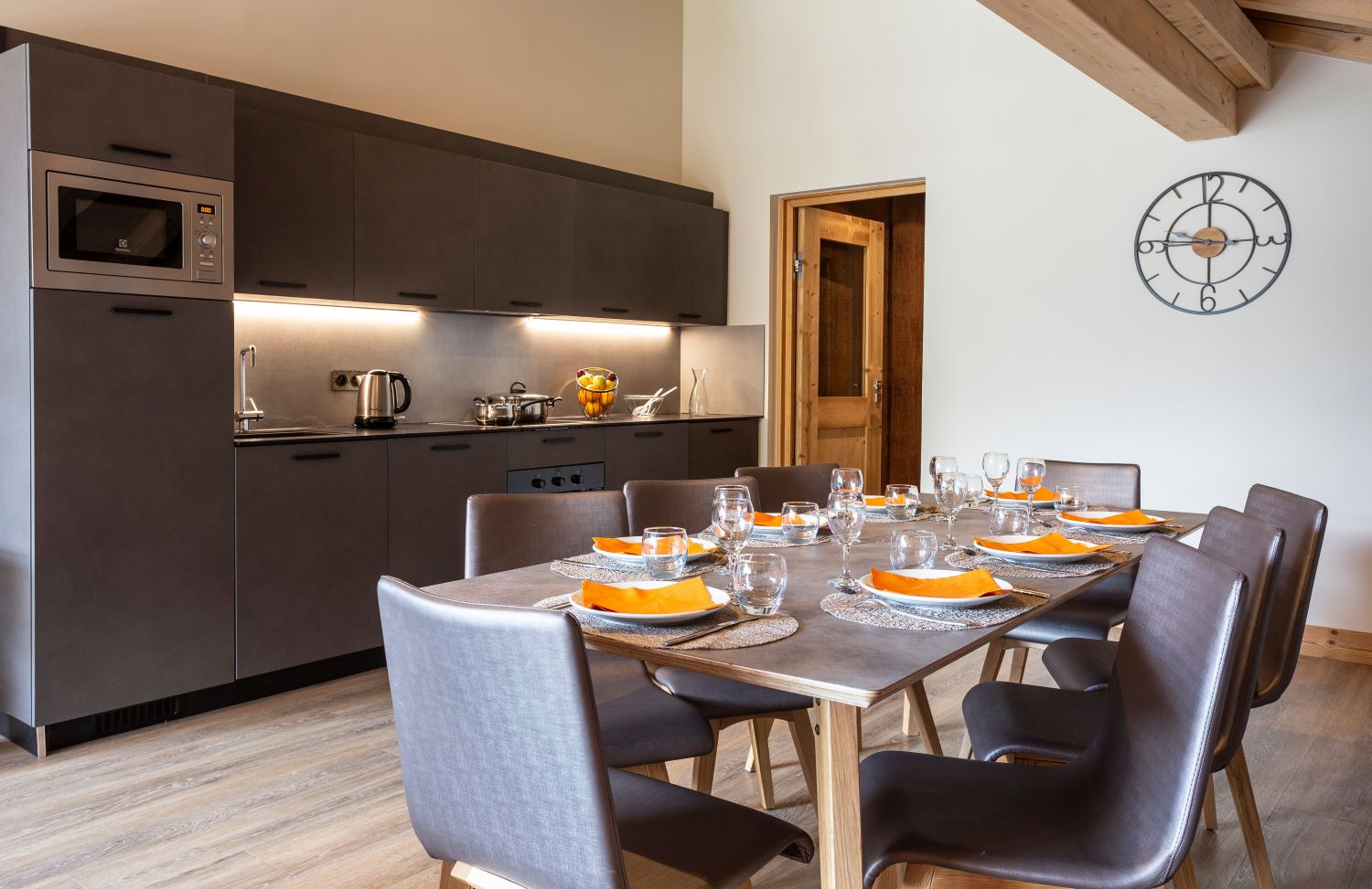 Residence Daria-I-Nor Alpe d'Huez - Apartments bright Kitchen Diner