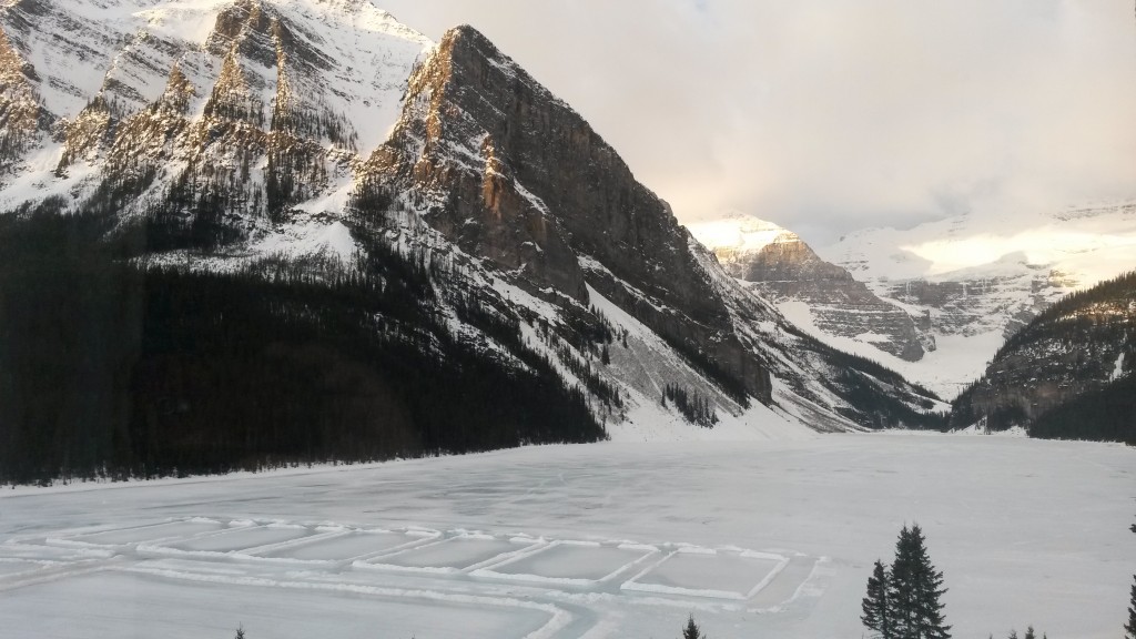 View from our window at Lake Louise