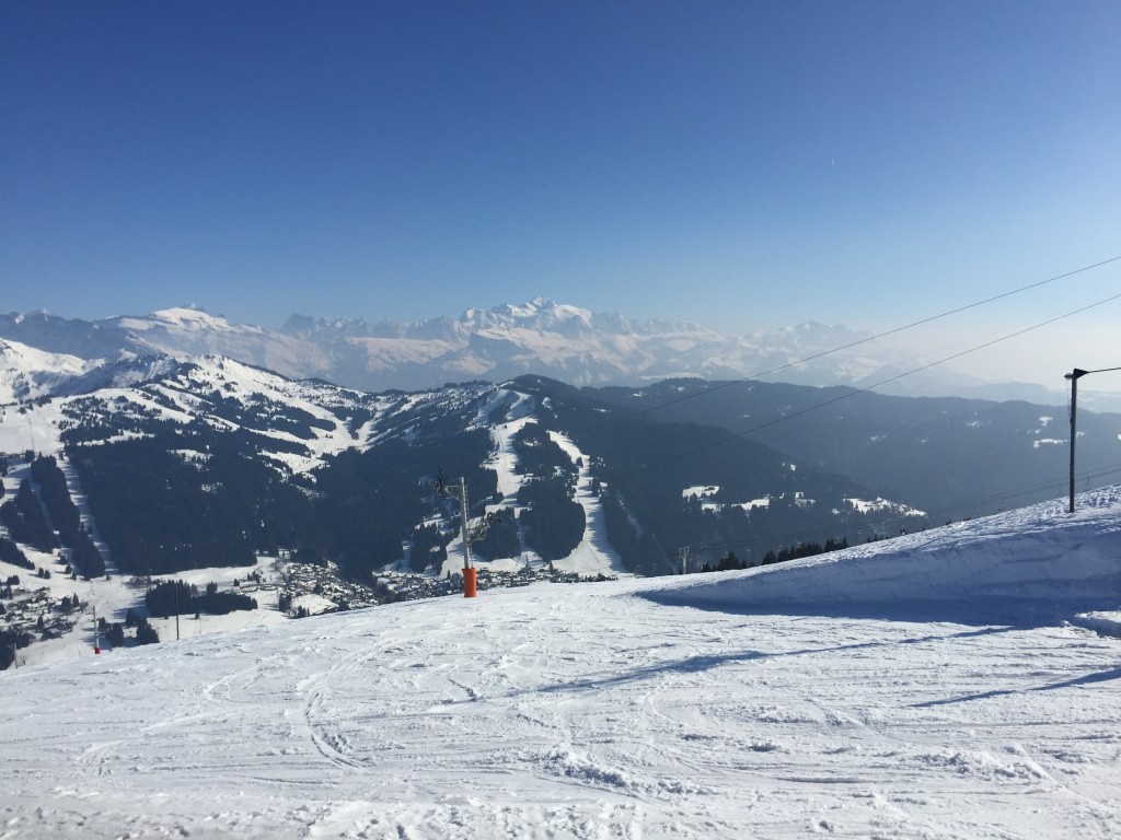 Mont Chéry view of Mont Blanc