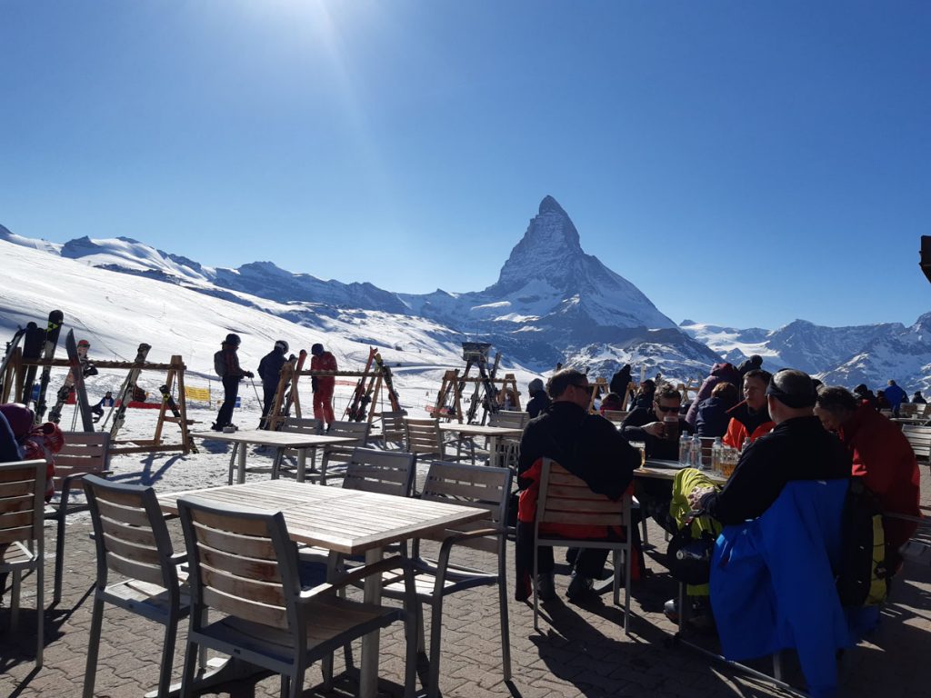 Lunch at the top of the Gornergrat Railway in Zermatt | Ski Holidays Everyone Will Love