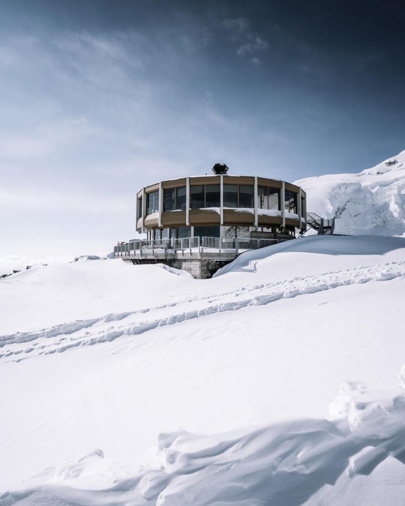 The world’s highest revolving restaurant, the Allalin in Saas Fee