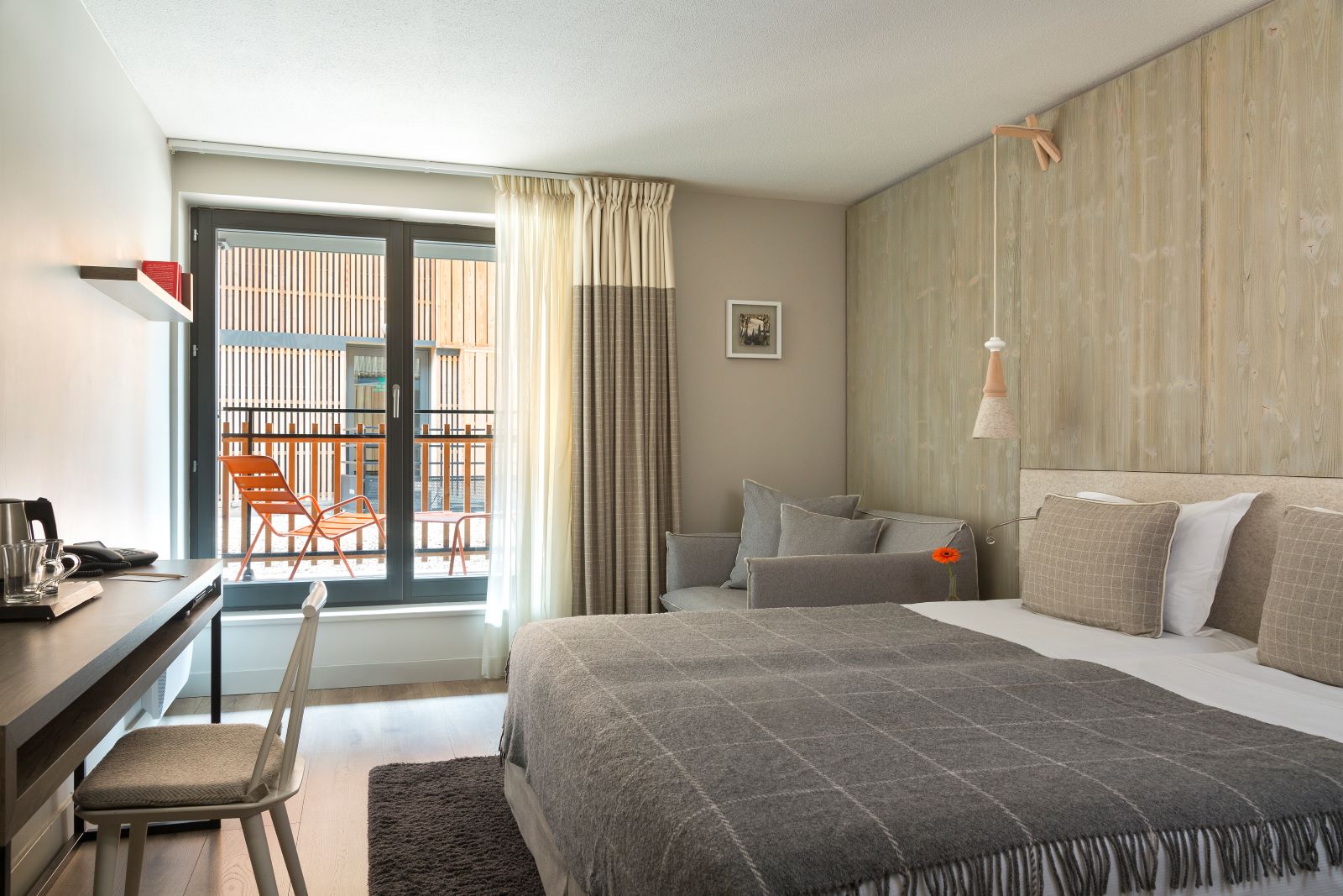 Hotel Héliopic Chamonix - Double or twin room with private balcony