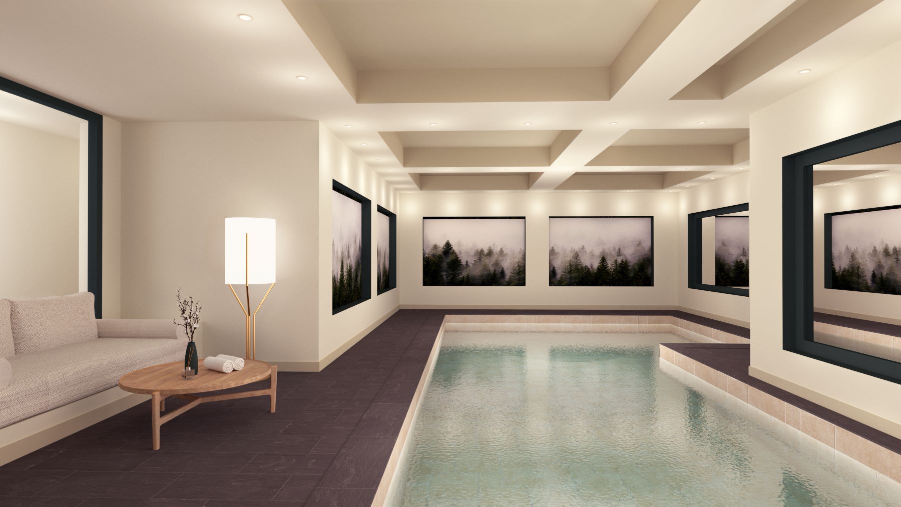 Les Suites de la Potinière Courchevel - small indoor pool area with seating
